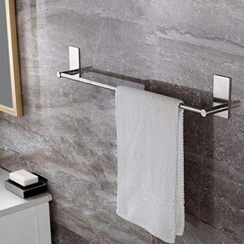 ZUNTO Toallero de Baño Adhesivo Sin Taladro Toalleros Barra para Baño Acero Inoxidable 40cm