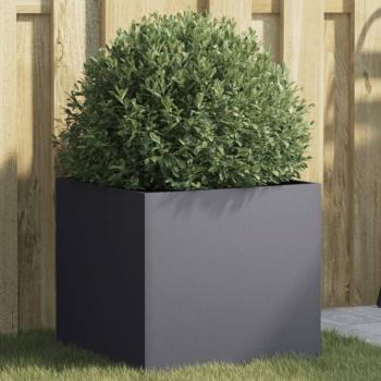 vidaXL Anthracite Steel Planter 42x40x39 cm