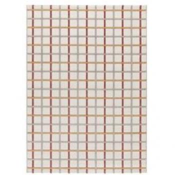 Alfombra de Interior Estilo Geométricas con Relieve Gris KARISMA 12750 - 160x230 cm