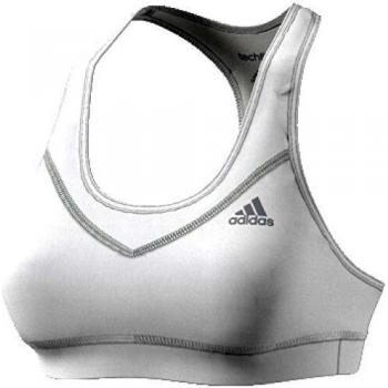 adidas TF Bra-Solid Sujetador Deportivo, Mujer, Blanco