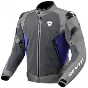 Revit Chaqueta Control Air H2O - Chaqueta textil impermeable para motocicletas - Gris Azul (L)
