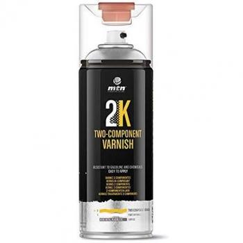 Montana Colors MTN Pro Barniz 2K, 2 componentes con catalizador-Acabado Mate, Spray 400ml, 400 ml