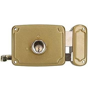 EDM 85263 Cerradura Derecha 3 Llaves Incluidas, 120 Mm, Dorado