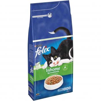 Felix Inhome Sensations Chicken Flavor Dry Cat Food - 6 kg (3-Pack)