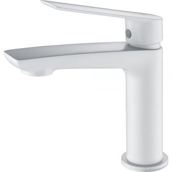 Grifo monomando para lavabo Luxor Imex, color blanco mate