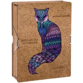 Active Puzzles - Puzzle de Madera Gato 40 x 22 cm - 161 Piezas