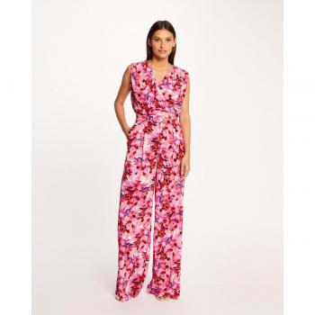 Mono largo de mujer de pernera ancha estampado floral Morgan