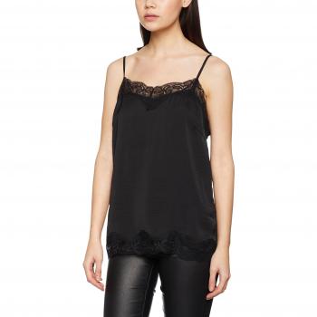 VILA CLOTHES VIREHN SINGLET - NOOS, camiseta sin mangas Mujer, Negro