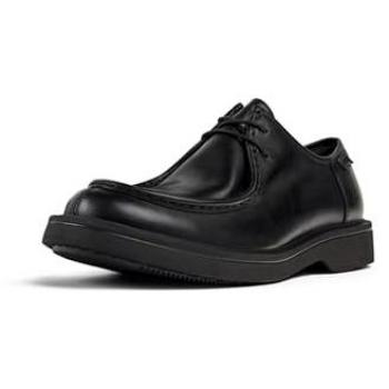 Zapatos de cordones para hombre Camper Norman de piel negra con plantilla ultraligera, talla 46