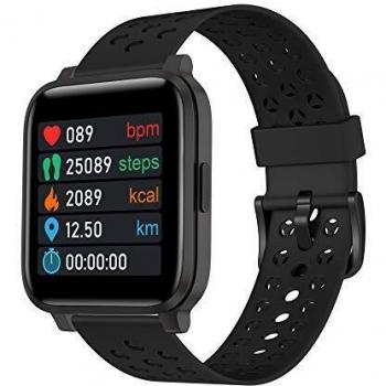 Reloj Inteligente para Hombre Mujer Rastreador de Ejercicios Pantalla Tactil 1.3 Pulgadas Reloj Inteligente Impermeable Banda Inteligente Reloj Unisex Correr para Moviles Android iOS X3C