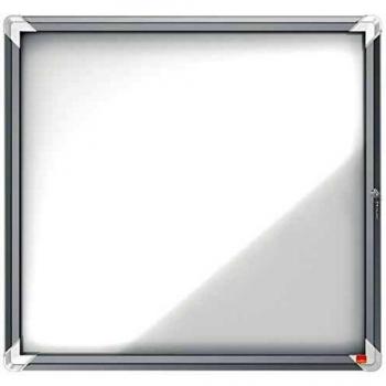 Nobo Vitrina Magnética para Interiores con Cerradura para 6 Hojas A4, Premium Plus, Blanco, 1902558
