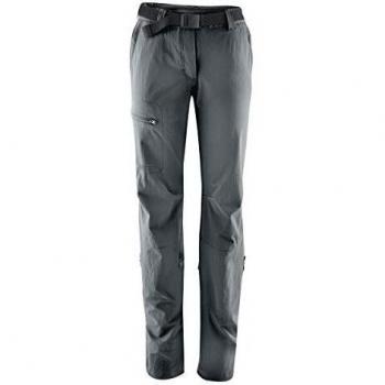 Maier Sports Lulaka Women's Roll-Up Trekking Pants - Graphite, Water-Resistant, Breathable Outdoor Trousers with Stretch Technology