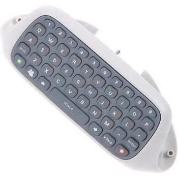 Ostent Keyboard Keypad Chatpad Live Compatible for Microsoft Xbox 360 Controller Video Game Color White