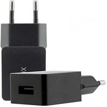 BigBuy Tech Cargador De Pared USB 2a Negro