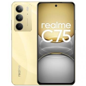 Móvil Realme C75 4G Dorado 8GB RAM 128GB Almacenamiento Dual SIM Pantalla FHD 6.72 Batería de 6000 mAh Resistencia IP69