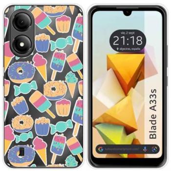 Funda de Silicona para Zte Blade A33s con Diseño de Dulces 02