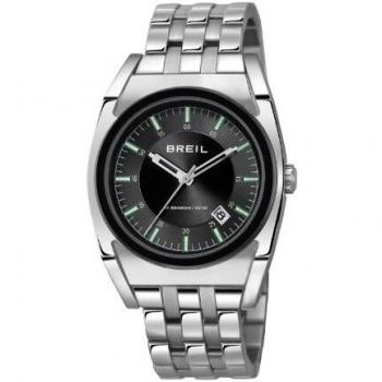Breil TW0971 - Reloj analógico de Cuarzo para Hombre con Correa de Acero Inoxidable, Color Plateado