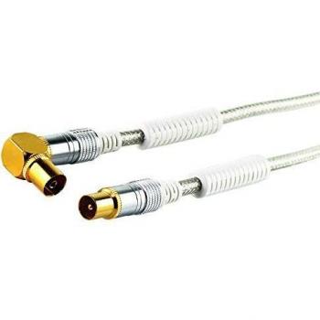 Cable SAT Schwaiger KVKWHD100 531, IEC conector, 1000 cm, 4 veces apantallado