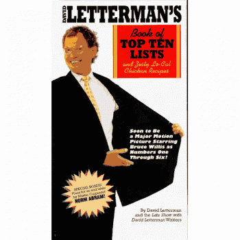 David Letterman's Book of Top Ten Lists and Zesty Lo-Cal Chicken Recipes