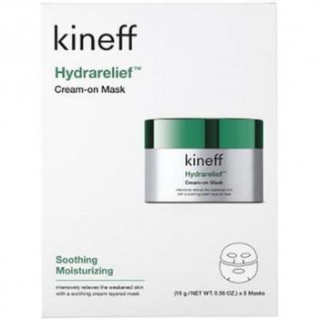 Kineff Hydra Relief Cream Sheet Mask Set - 5 Sheets, Moisturizing and Soothing