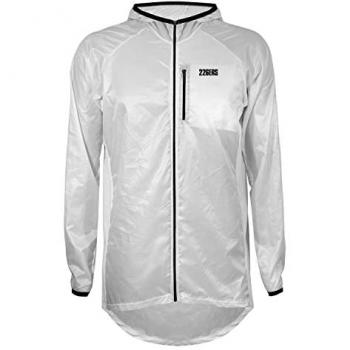 Chaqueta Cortavientos Manga Larga Ultraligera 226ERS Essential XC blanca - XL, Abrigo Deportivo Plegable con Capucha y Bolsillo