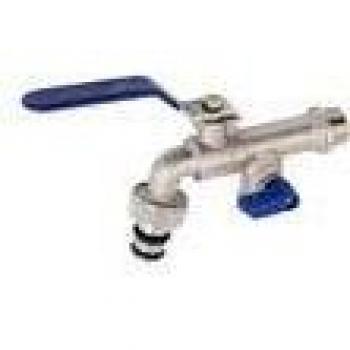 GRIFO CURVO ES.DOB.RACOR MAN.1/2X3/4X1/2