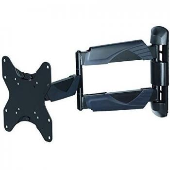 HAMA | Soporte FULLMOTION para TV, Pantallas de 19 a 48, VESA 200 x 200, Giro de 180°, Inclinación + 10/-15°, 2 brazos, Color Negro