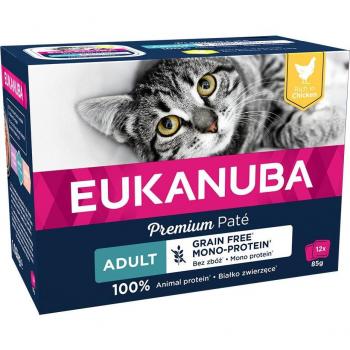 Eukanuba Grain Free Adult Multipack - Pollo - 48 x 85 g