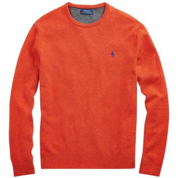 Pullover in lana Uomo RALPH LAUREN cod.710667378 ORANGE SIZE:L