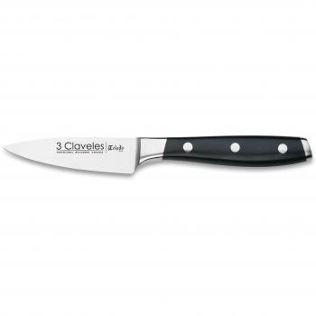 3 Claveles - Cuchillo de Verduras Forjado, Pulido Mate, Acero Inoxidable, línea Toledo -