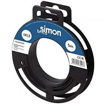 Simon Brico Cc40211005 - Manguera redonda h05vv-f 2x1 blanco 5m