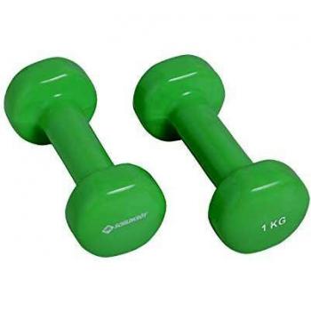 Schildkröt Fitness Set de 2 Mancuernas de Vinilo 1,0 Kg, 960005