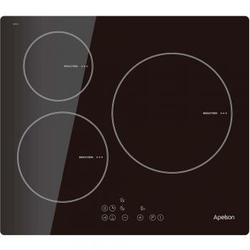 Placa de inducción APELSON AIT3602 3 zonas 60cm - Negro
