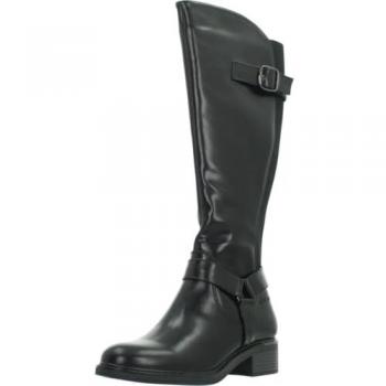 Botas de mujer CHIKA10 BEGONA 02 con caña alta, cierre de cremallera, color negro, talla 38