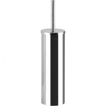 Escobillero de suelo Felce Gedy, acero inoxidable, diseño moderno, color tierra, incluye soporte para escobilla