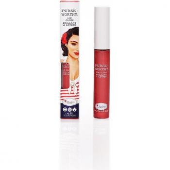 theBalm Purseworthy Hydrating Lip Gloss with Shea Butter, Shade Clutch, 7 ml