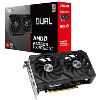 Tarjeta Gráfica ASUS Dual Radeon RX 9060 XT 8GB GDDR6, PCIe 5.0, HDMI 2.1b, DisplayPort 2.1a, Diseño de 2.5 Ranuras