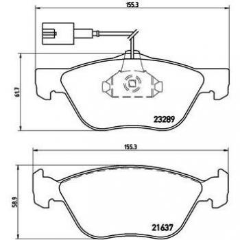 Pastillas de freno BREMBO P 23 077X