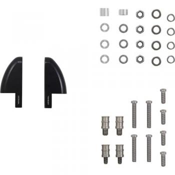 Adaptador de Retrovisor HIGHSIDER FB-1 corto, CNC, negro, conjunto