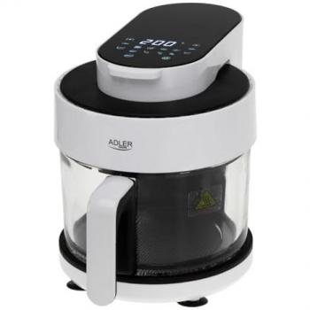 Freidora sin grasa Adler AD 6316 con cuenco de cristal 3L, 8 programas y temporizador