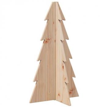Árbol de Navidad de Madera de Adorno Madera Maciza Pino 69,5 cm