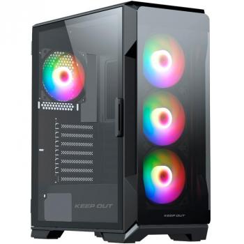 Caja Torre ATX KeepOut XC-901 PRO ARGB TYPE-C Negra