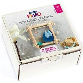 Kit creativo de modelado FIMO con soporte para joyas de madera flotante - A partir de 8 años