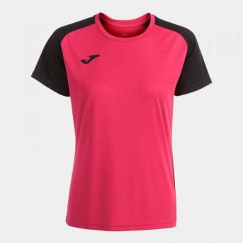 Joma Academy IV Women's Short Sleeve T-Shirt Fuchsia Black