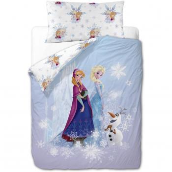 Disney Frozen Friends - Funda nórdica de 3 piezas para cama de 90 cm