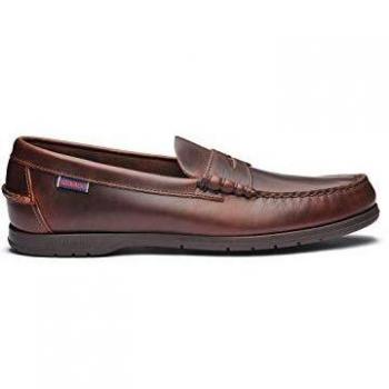 Sebago Nautico para Hombre | Thetford Leather Loafers | Marrón | Talla 42 EUR, Mocasín, 40 EU