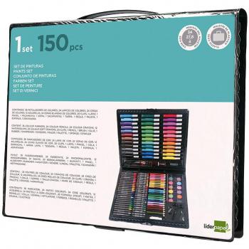 Estuche de pintura Liderpapel con 150 piezas