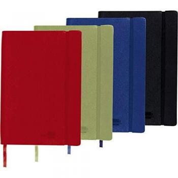 Liderpapel Libreta Símil Piel A5 120 Hojas 70 g/m² Liso Colores Surtidos, colores surtidos LB50