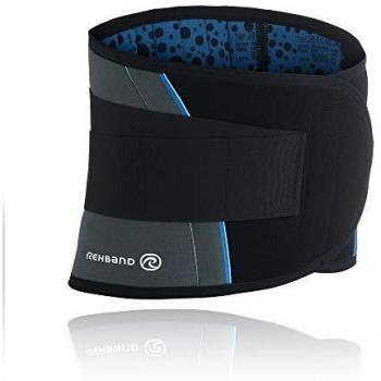 Rehband - Banda Protectora de Espalda para Hombres Gris Gris Talla:M: 28-31