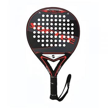 Softee 0013949 Pala pádel, Unisex, Negro/Gris/Rojo, 36 mm